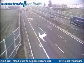 Slika pregleda web-kamere Castelli Calepio - A04 - KM 190,5